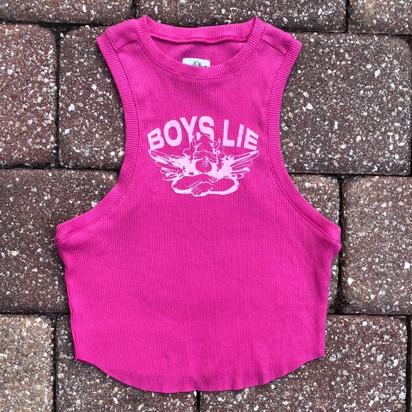 Boys Lie Tops - NWOT - BOYS LIE Modal Blend Crop Tank Top